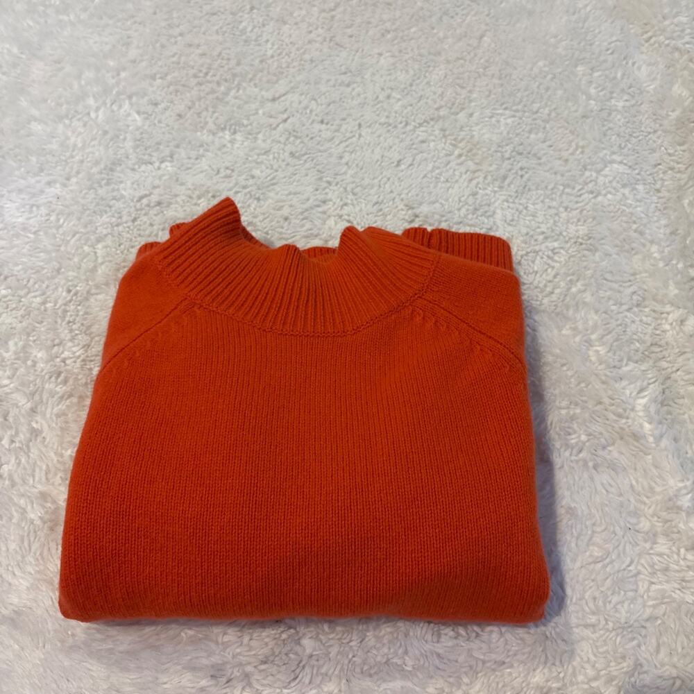 Boden Womens Wool Orange Sweater XS Preppy Tomato Scandi Outdoors Soft Girl